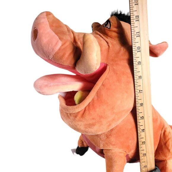 Disney Store Exclusive 14" Pumbaa The Lion King Large Plush Grub Bugs Stamped - Picture 12 of 12